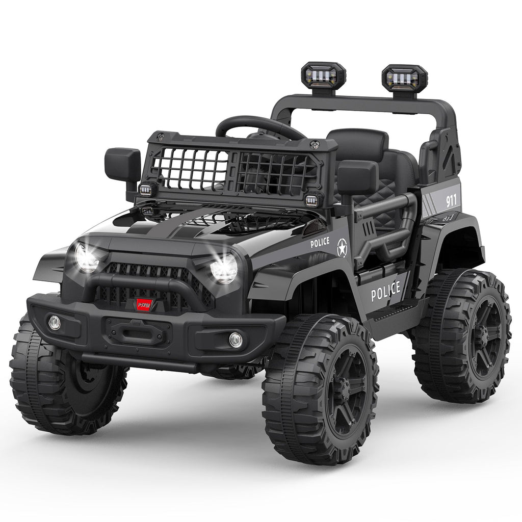12V Battery-Powered Electric Ride-On Truck with Remote Control and LED Lights