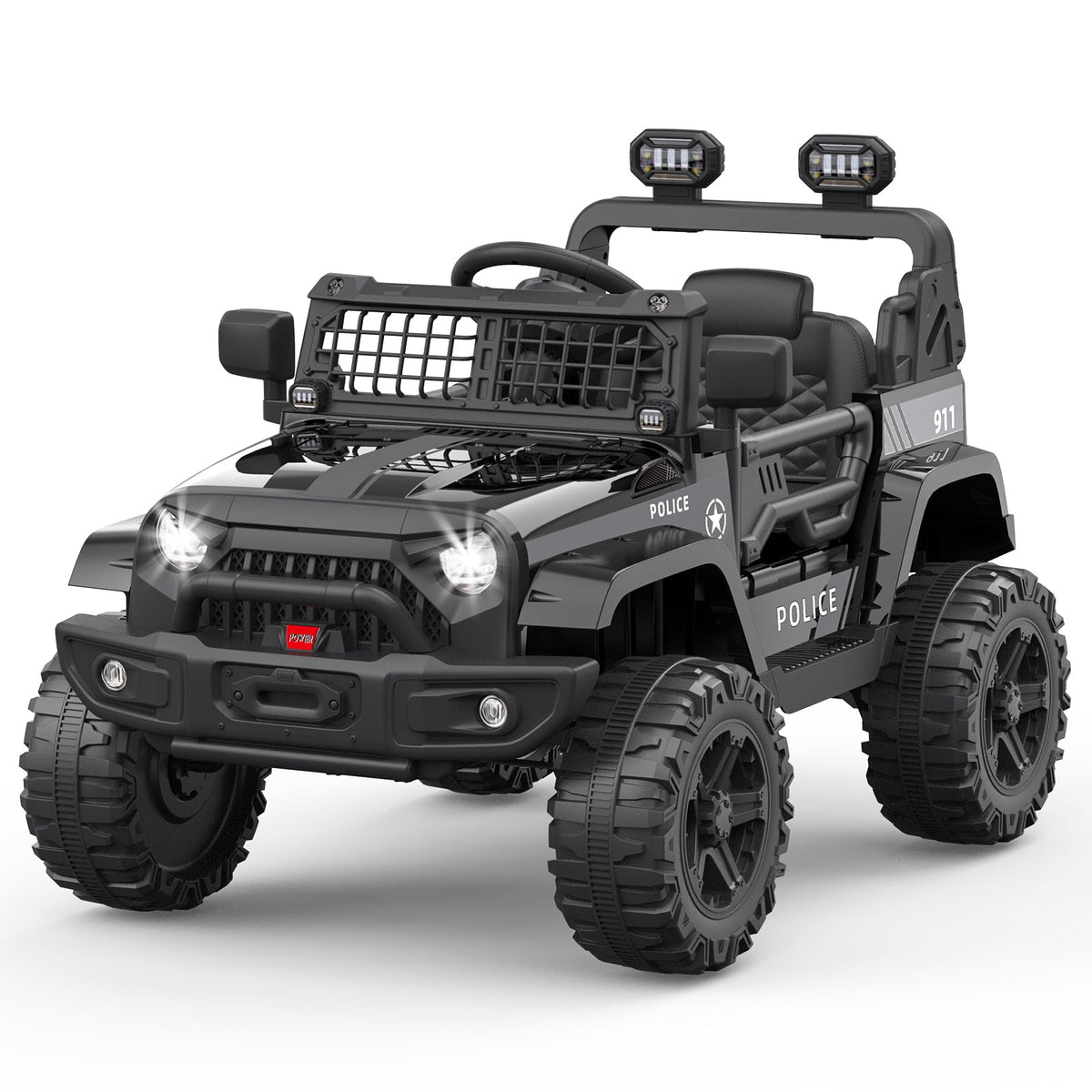 12V Battery-Powered Electric Ride-On Truck with Remote Control and LED Lights