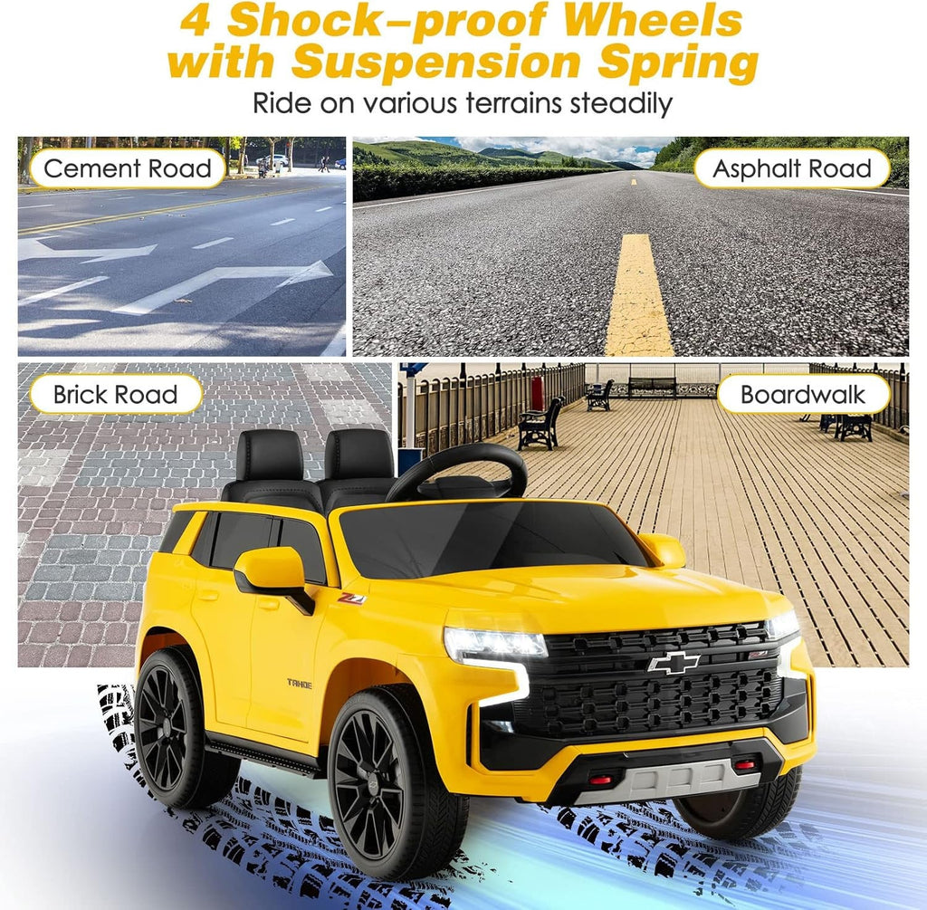 12V Licensed Chevrolet Tahoe Electric Ride-On Truck for Kids